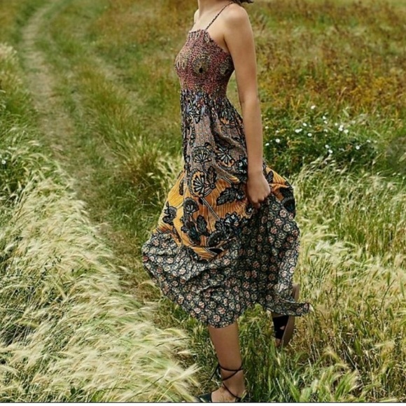 Anthropologie Dresses & Skirts - Anthropologie Jamila Maxi Summer  African Print Viscose Dress Size Small
